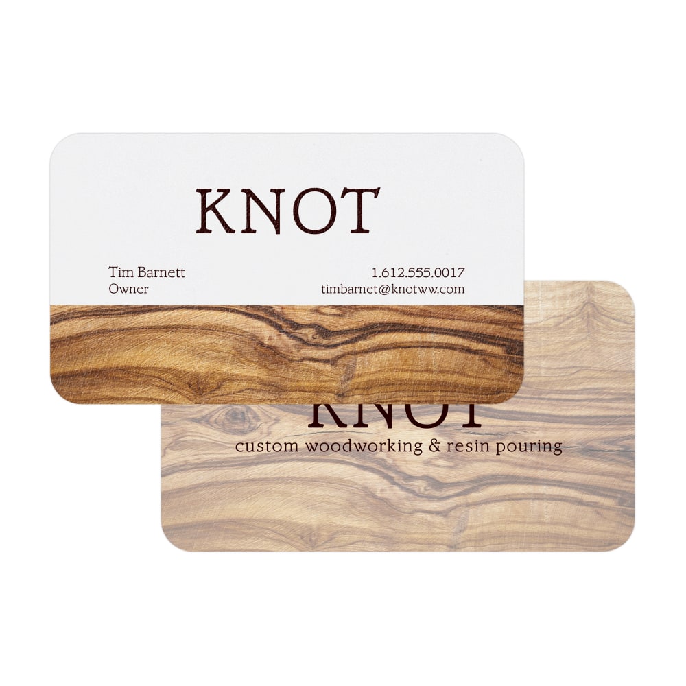 Custom Full-Color Raised Print Business Cards, 2-Sided, Box
