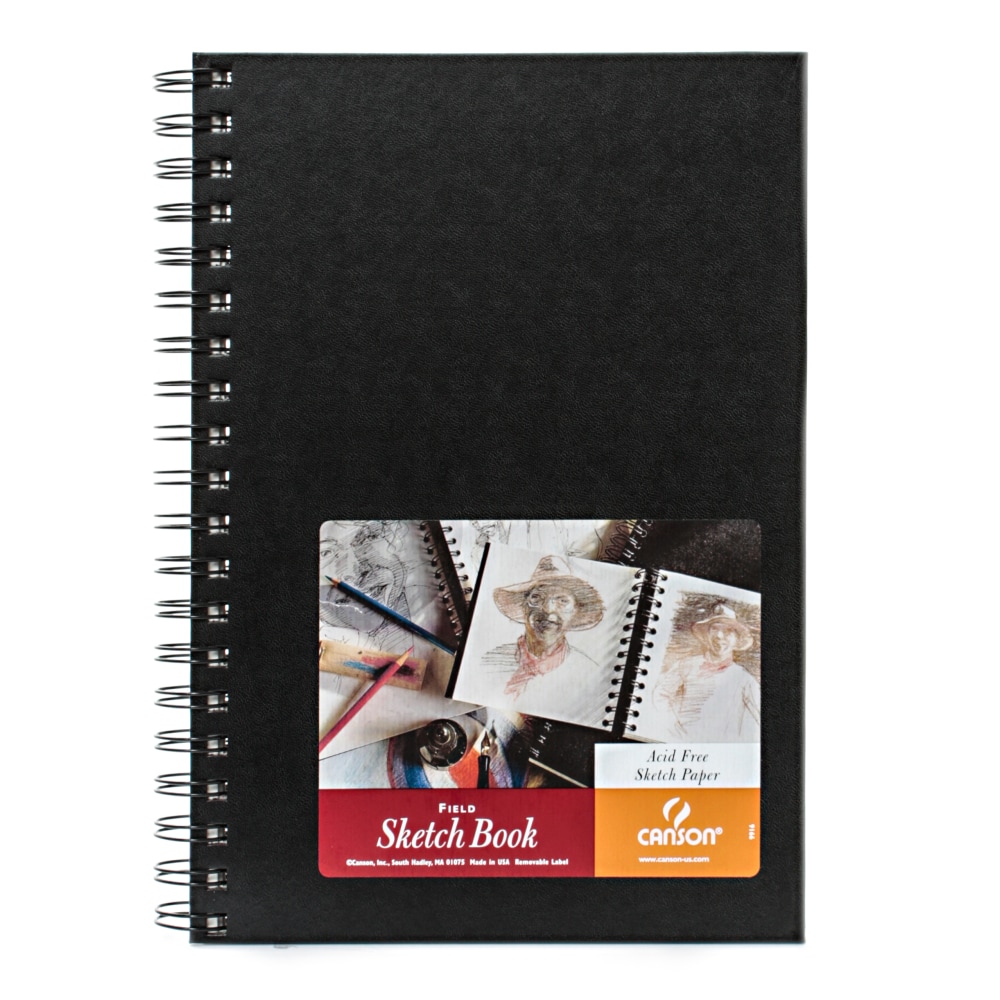 Canson Field Sketchbooks, 7" x 10", Black, 80