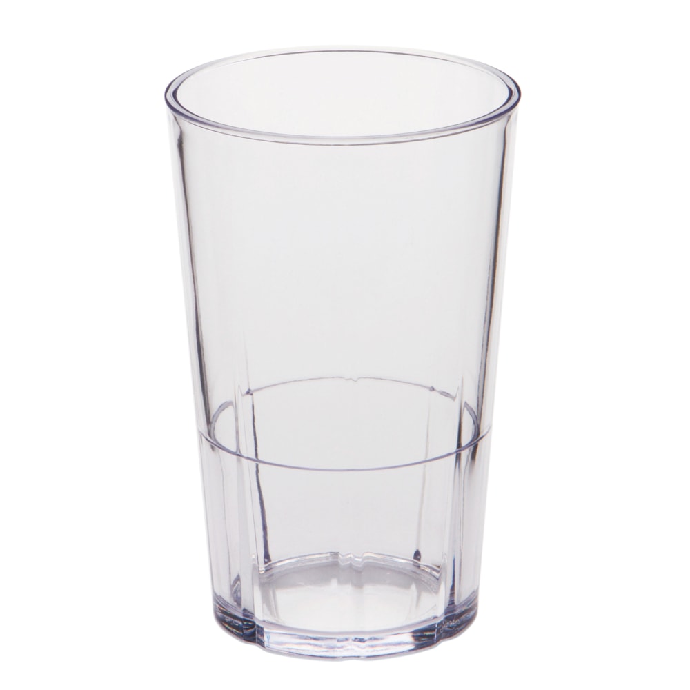 Cambro Lido Styrene Tumblers, 10 Oz, Clear, Pack