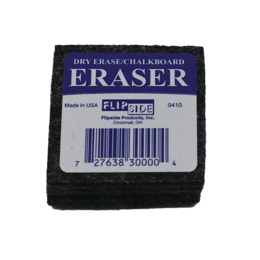 Flipside Student Erasers, 2"H x 2"W x 1"D,