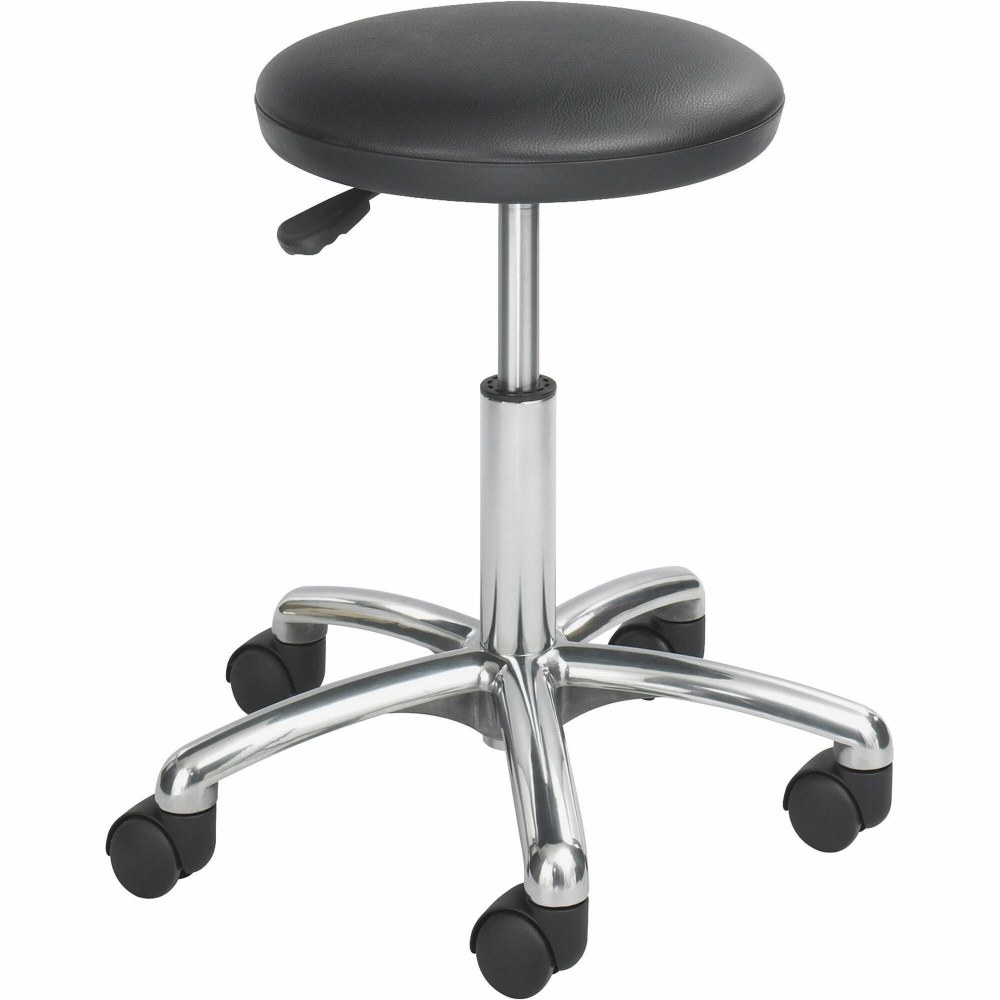 Safco® Economy Lab Stool, Black/Chrome