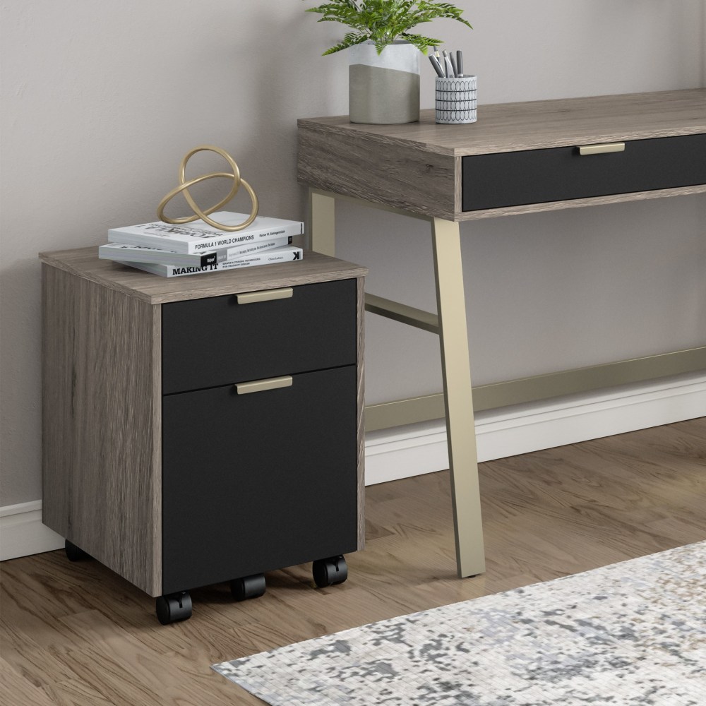 Whalen Devon 20"D Vertical 2-Drawer Mobile File Cabinet,