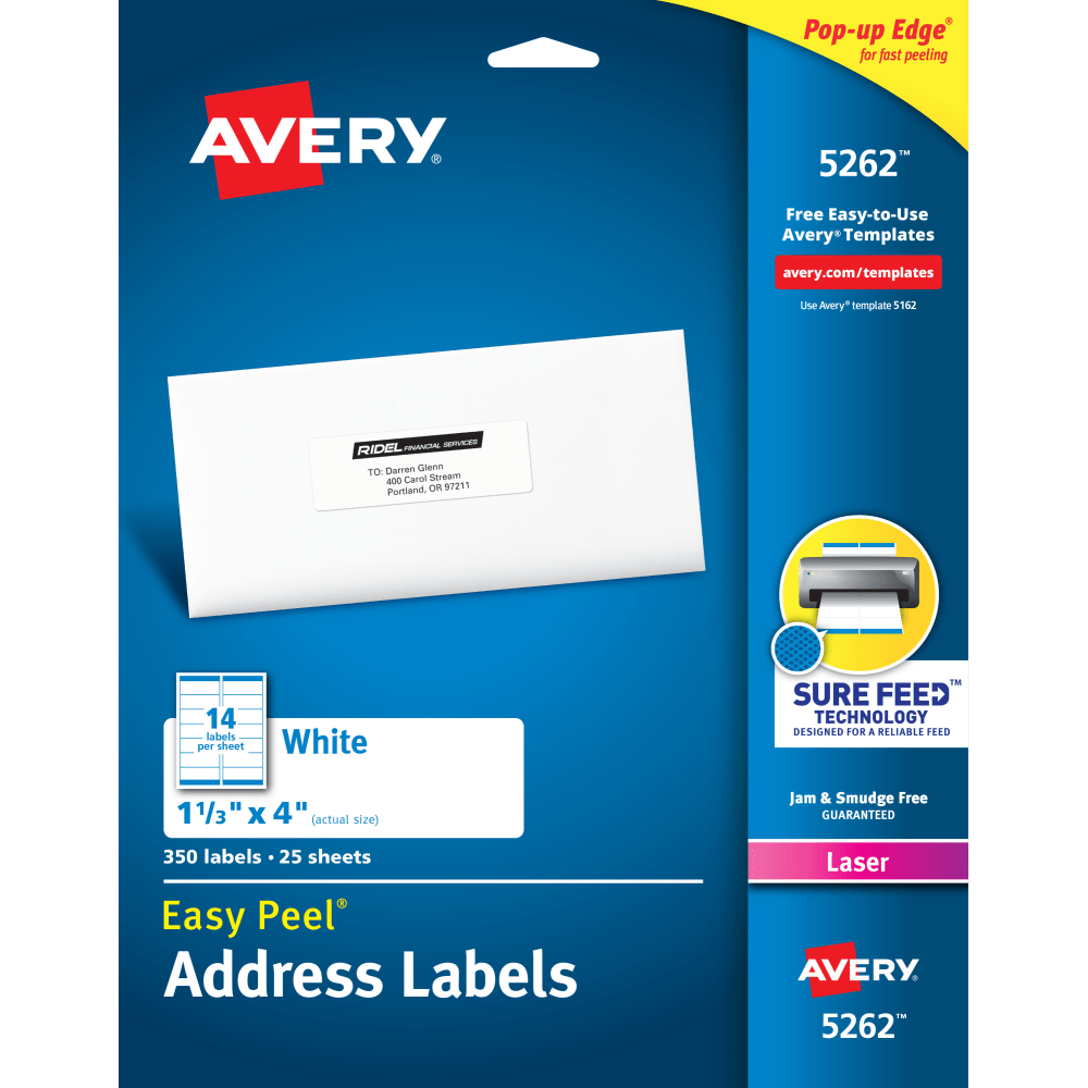 Avery® Easy Peel® Address Labels With Sure Feed®