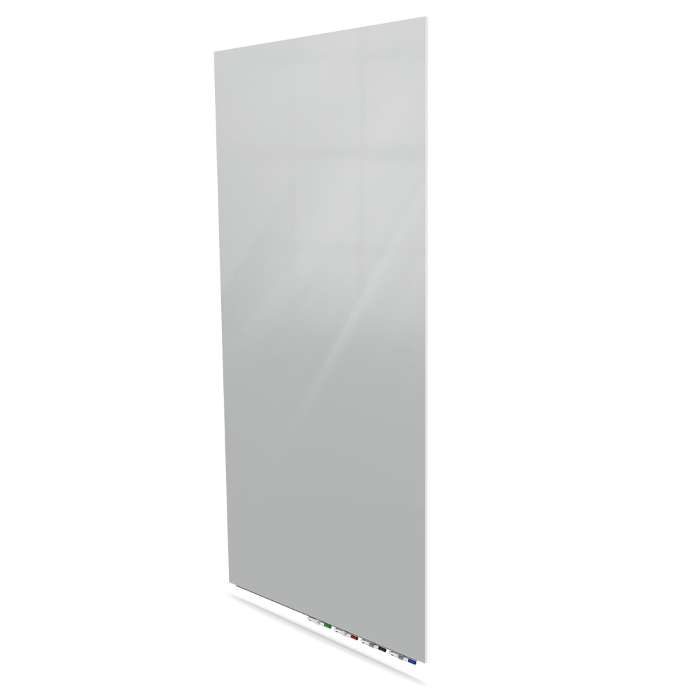Ghent Aria Low-Profile Magnetic Glass Whiteboard, 48" x