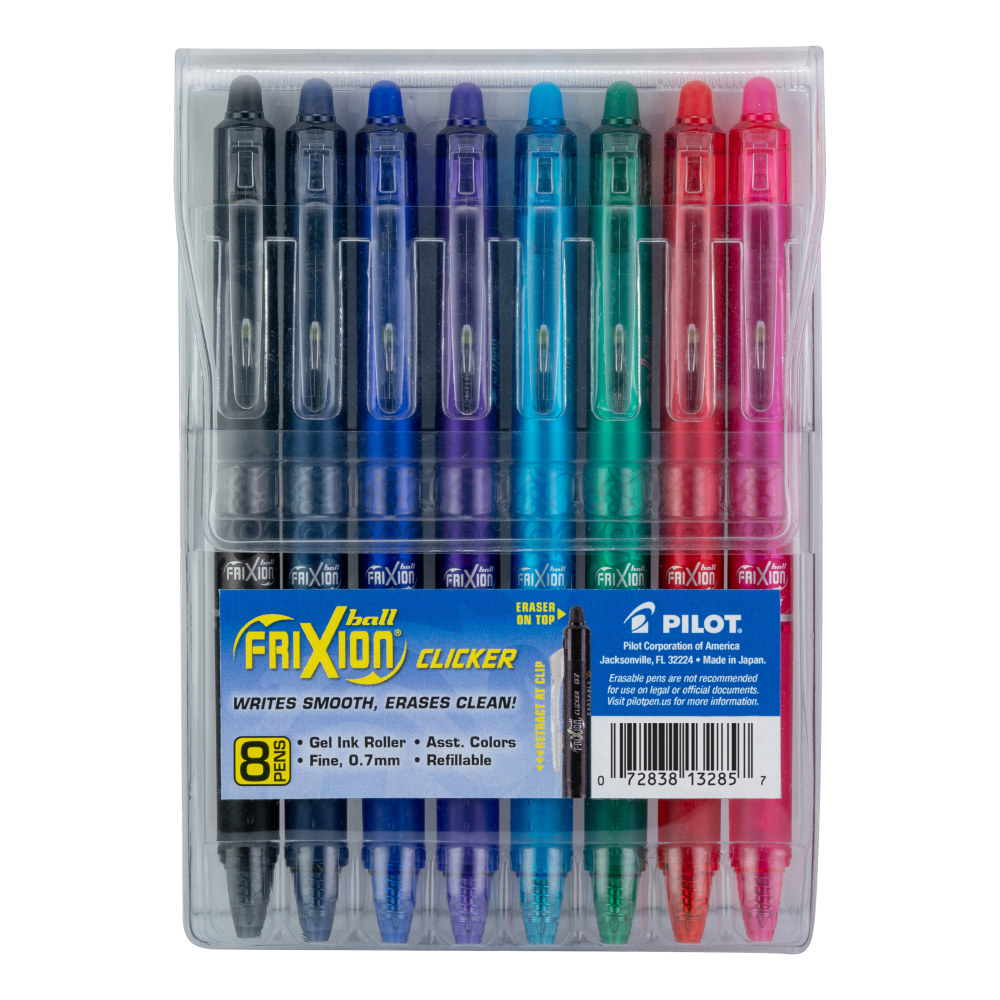 Pilot® FriXion® Ball Clicker Erasable Retractable Gel Pens,