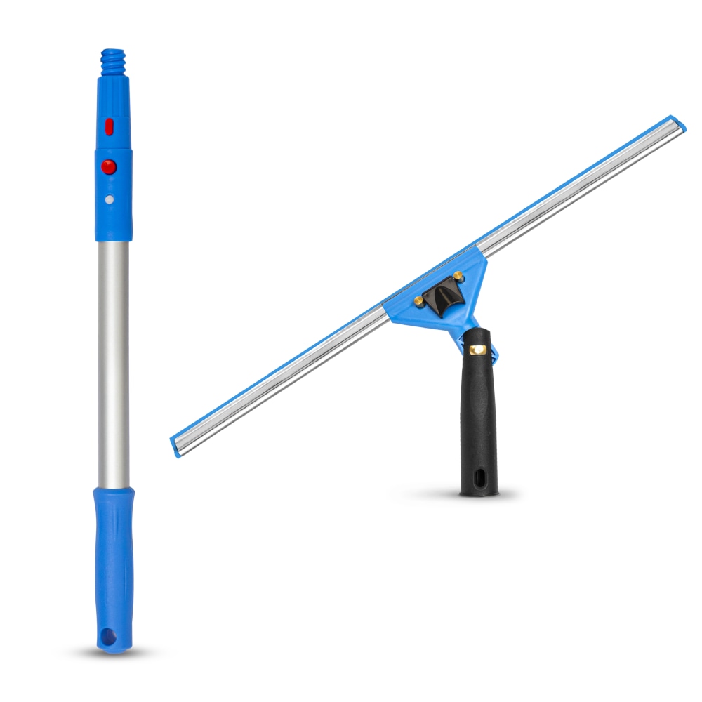 Gritt Commercial Swivel Window Squeegee And Pole Window