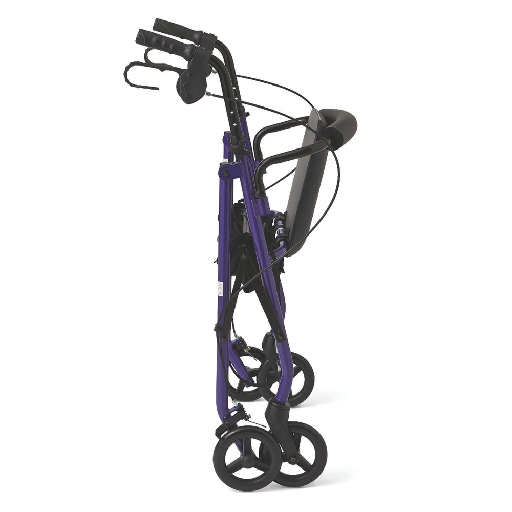 Medline Guardian Basic Rollator, 6" Wheels, Purple