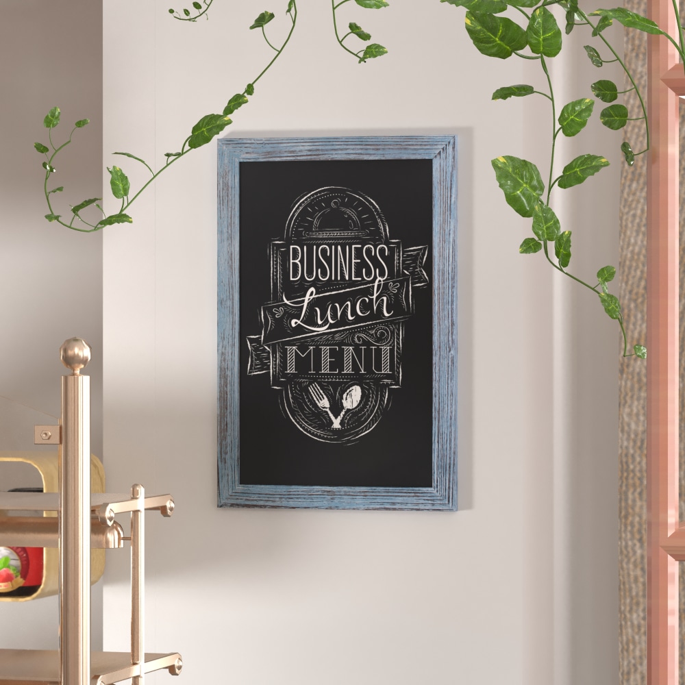 Flash Furniture Canterbury Wall-Mounted Magnetic Chalkboard Sign
