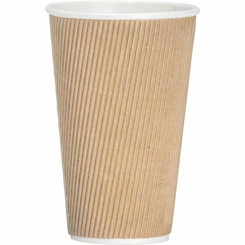 Genuine Joe 16 oz Rippled Hot Cups -