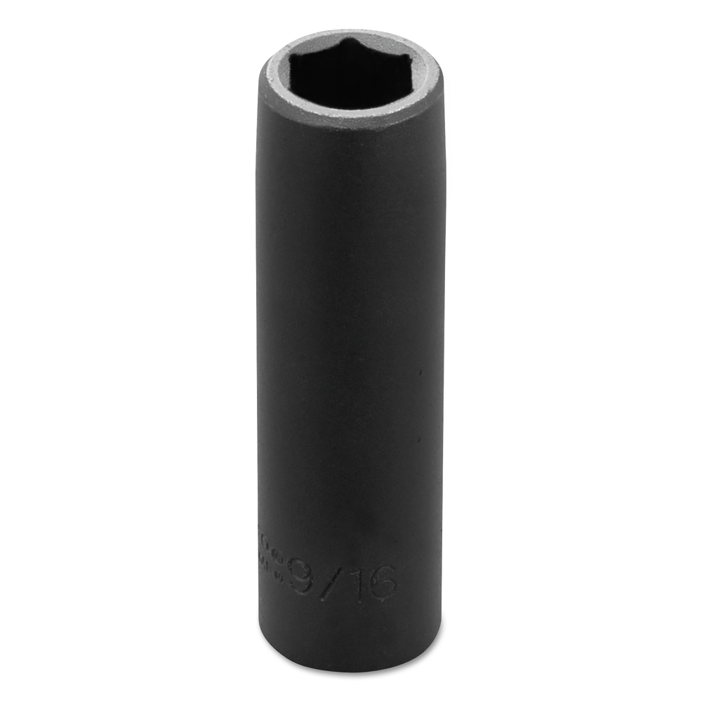 PROTO Torqueplus Deep Impact Socket, 1/2" Drive, 9/16"
