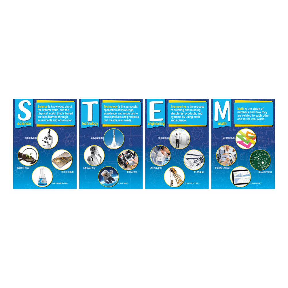 Barker Creek STEM Posters, 13-3/8" x 19", Multicolor,