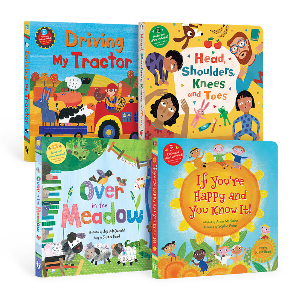 Barefoot Books PreK Lap Singalongs Board Book Bundle,