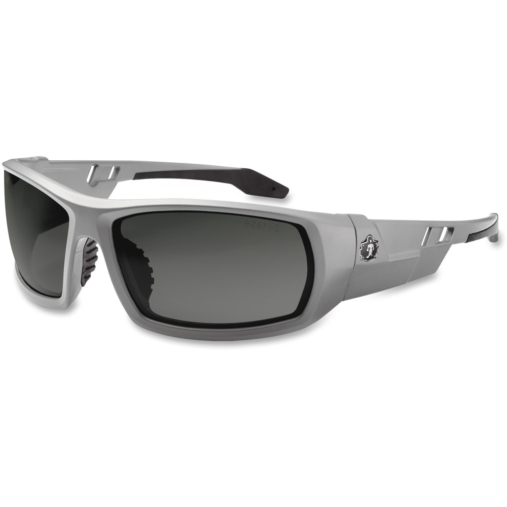 Ergodyne Skullerz® Safety Glasses, Odin, Anti-Fog, Matte Gray
