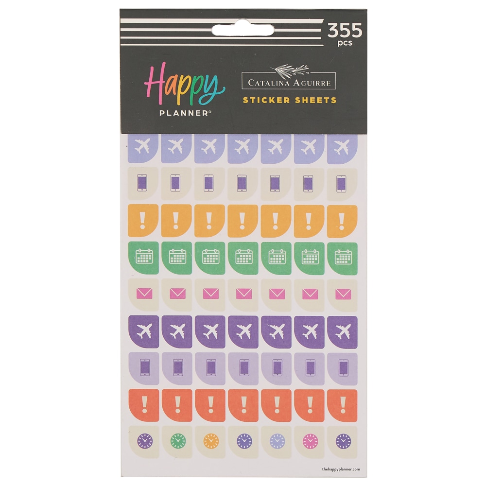 Happy Planner Flower Burst Stickers, Medium, Pack Of