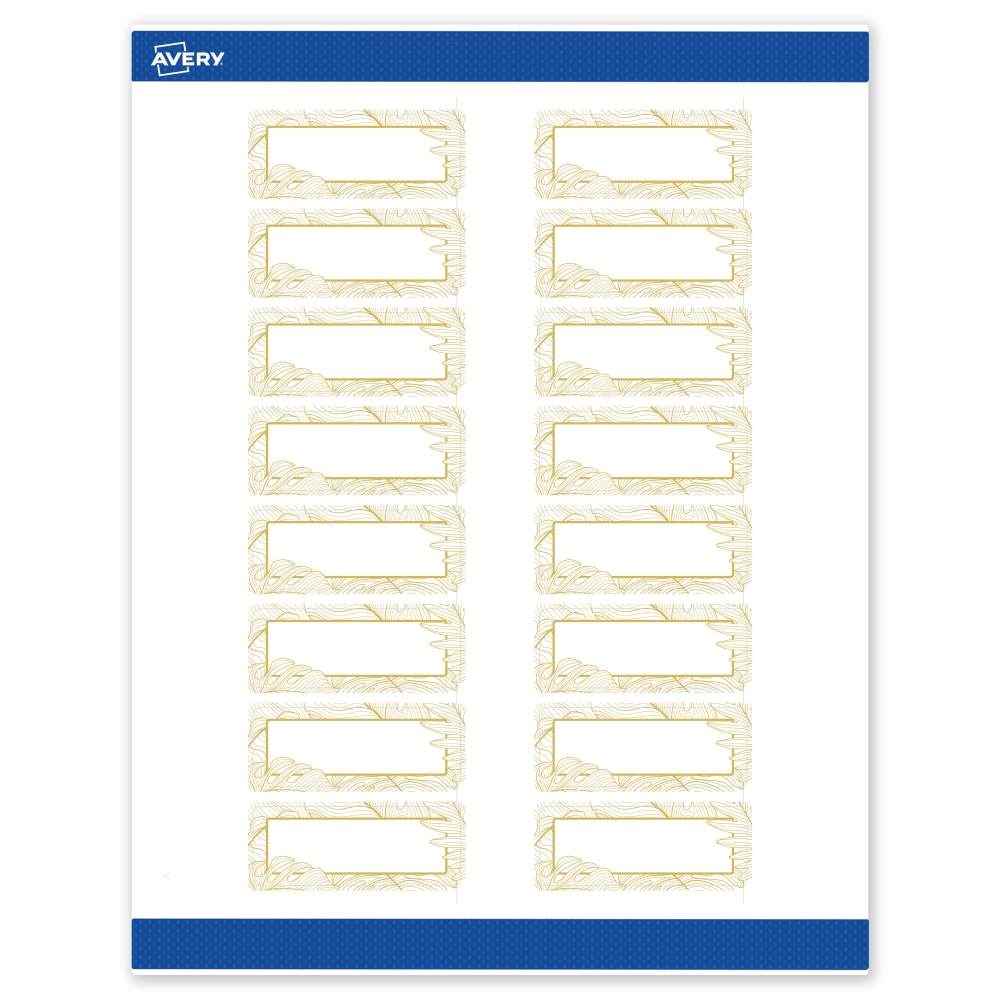 Avery® Printable Labels With Sure Feed® Technology, S00-EVV,