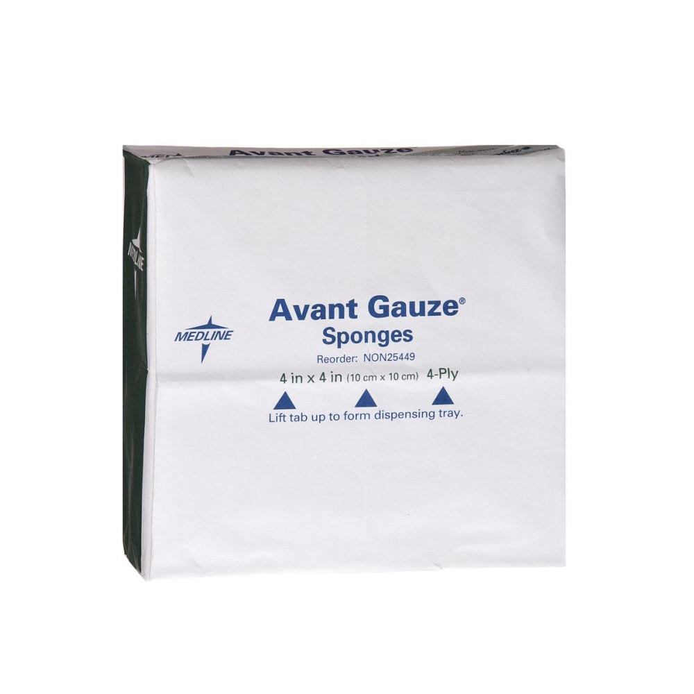 Medline Avant Gauze Nonwoven Nonsterile Sponges, 4" x