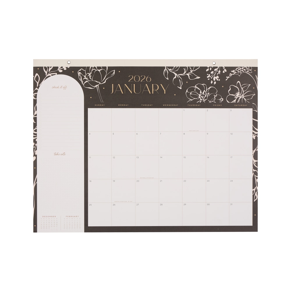 2026 Happy Planner 12-Month Desk Calendar, 22” x