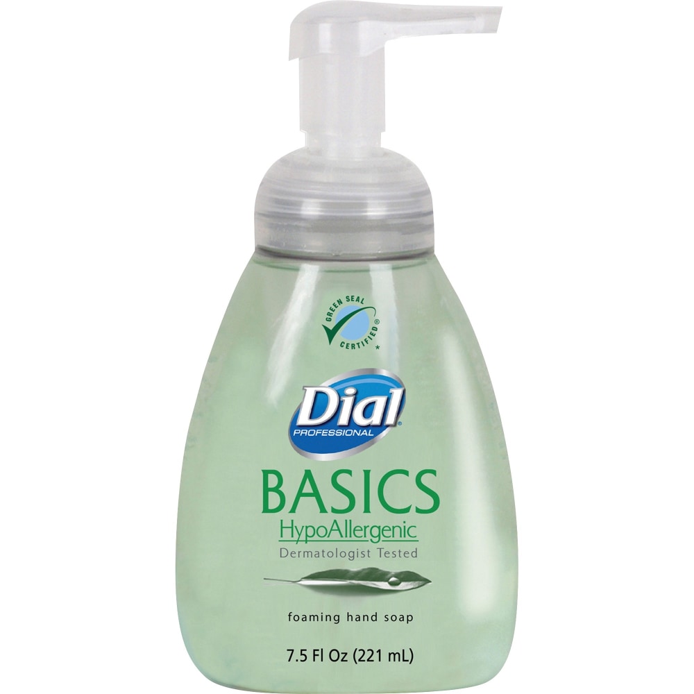 Dial® Basics HypoAllergenic Foaming Hand Soap, Honeysuckle Scent,