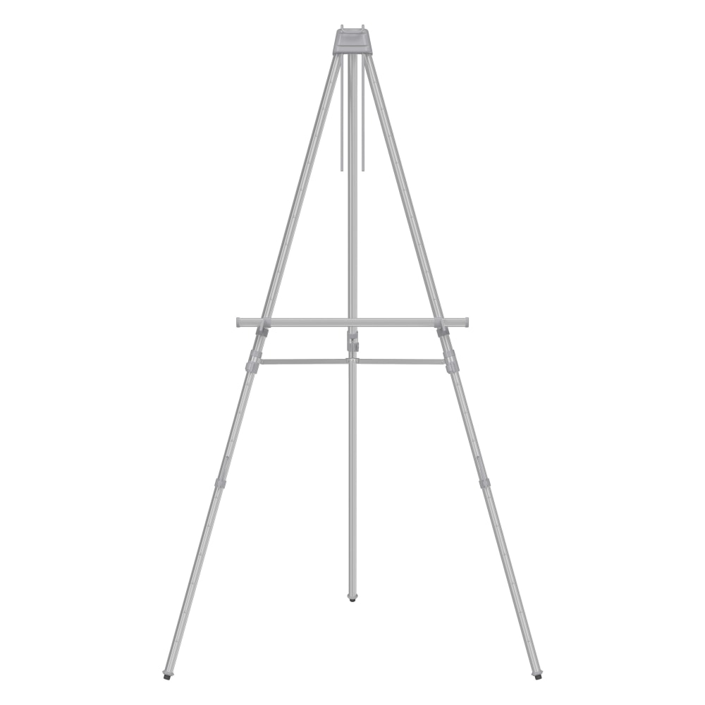 Quartet® Aluminum Heavy-Duty Telescoping Easel, Silver