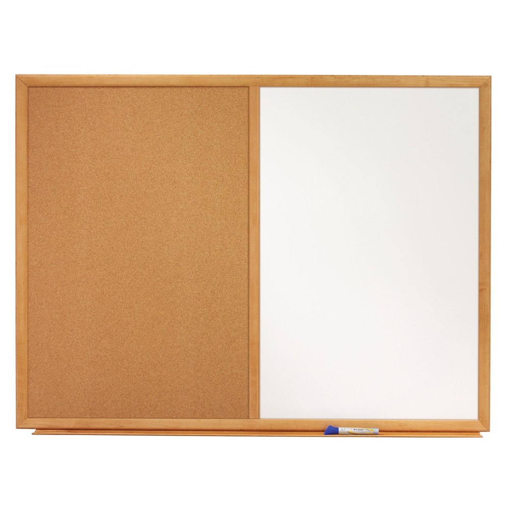 Quartet® Combination Non-Magnetic Melamine Dry-Erase/Cork