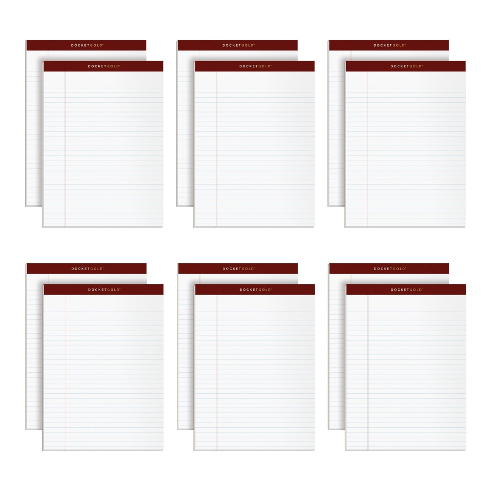Tops 63016 Prism Plus Colored Junior Legal Pads, 5 X 8, Pastels, 6 50-Sheet Pads