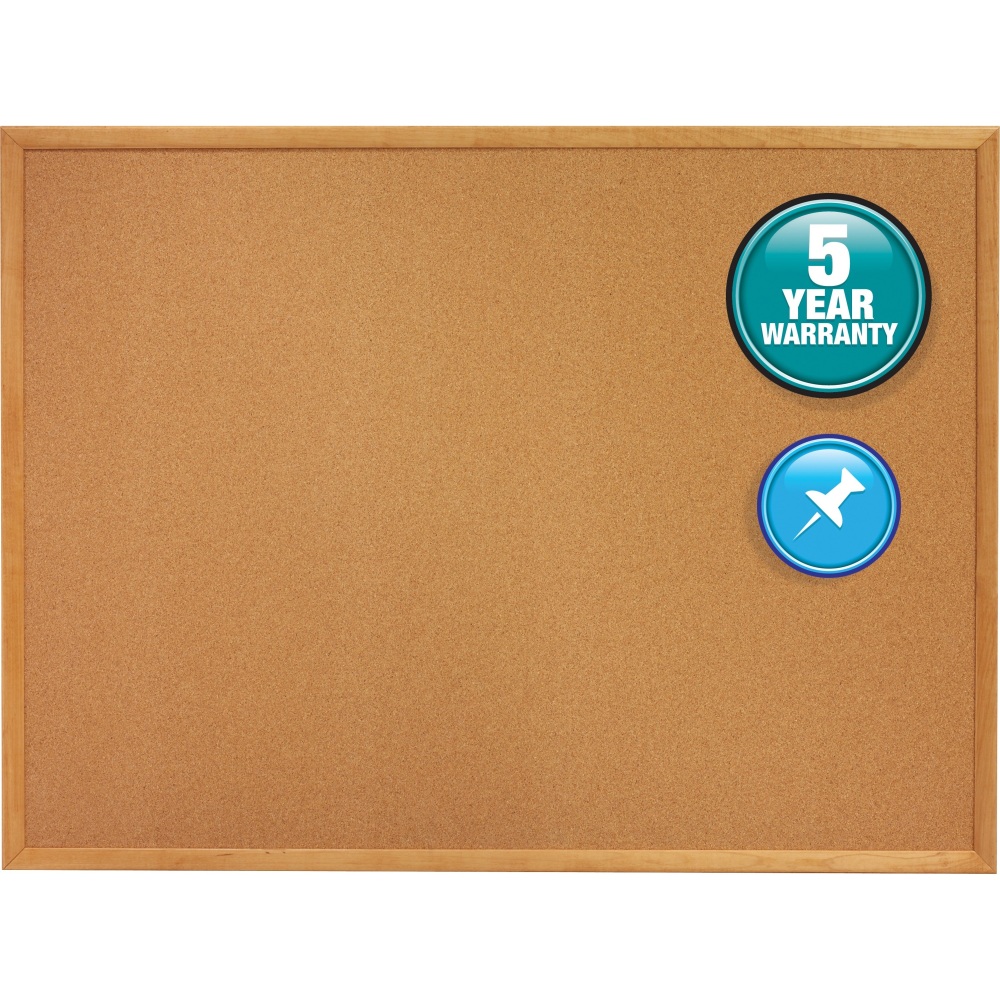 Quartet® Natural Cork Bulletin Board, 48" x 72",