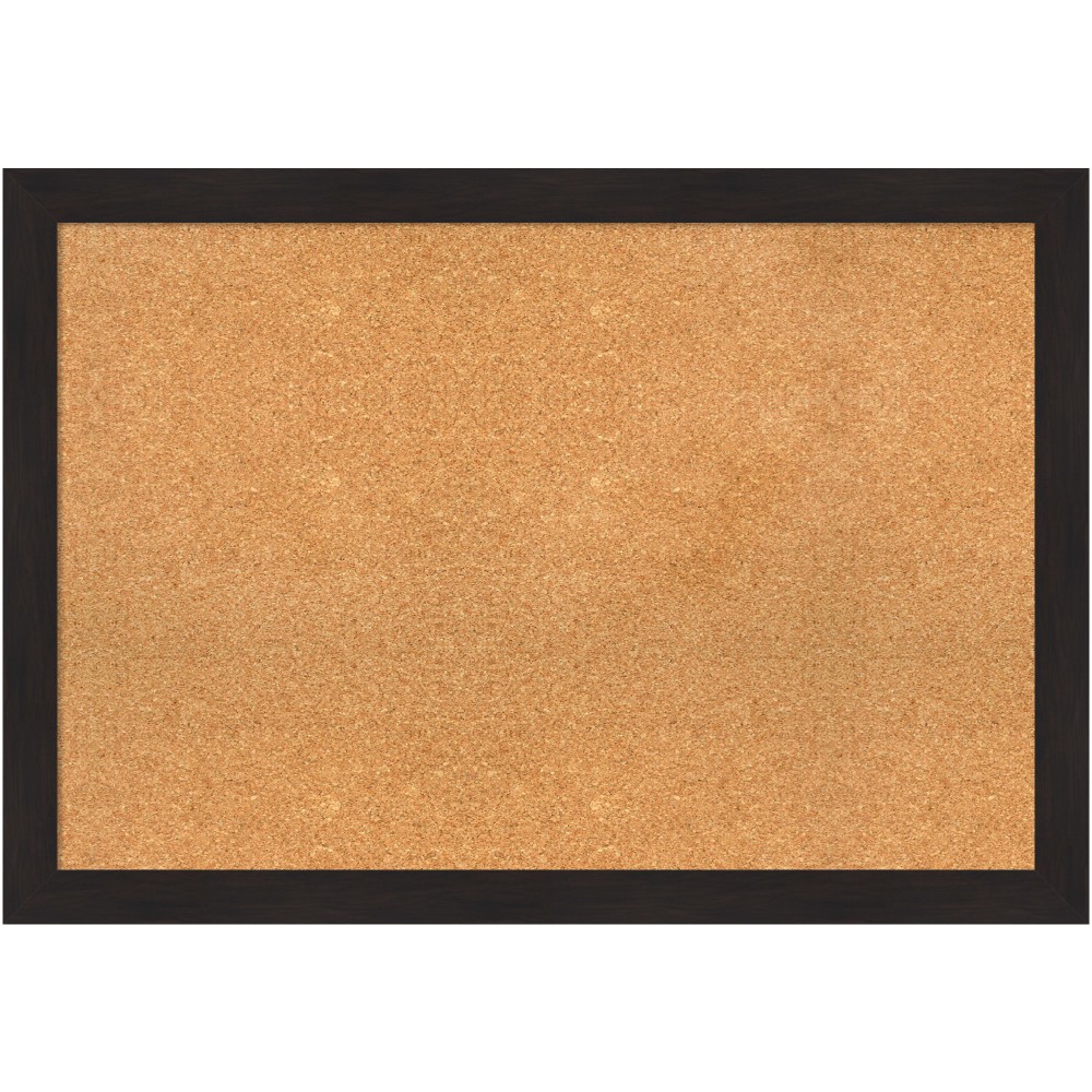Amanti Art Rectangular Non-Magnetic Cork Bulletin Board, Natural,