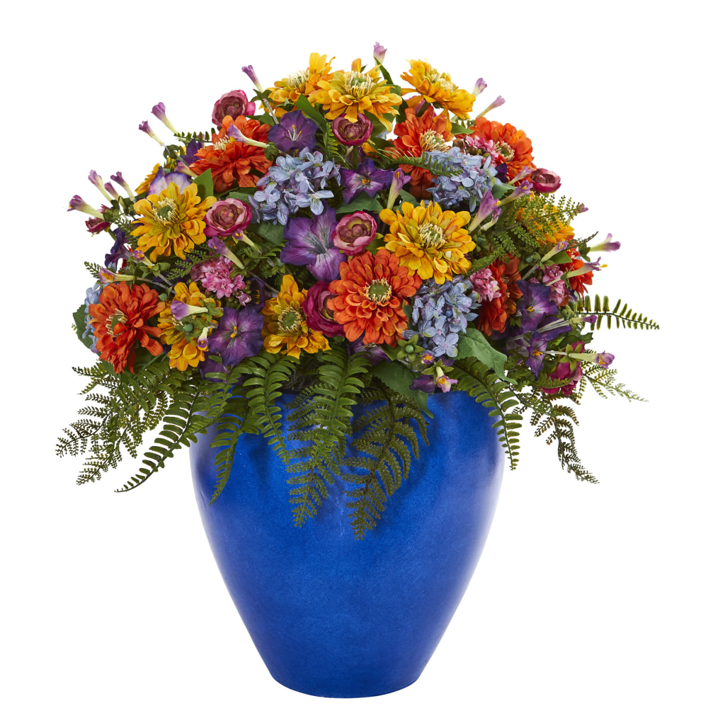 Nearly Natural Mixed 24”H Artificial Giant Floral Arrangement