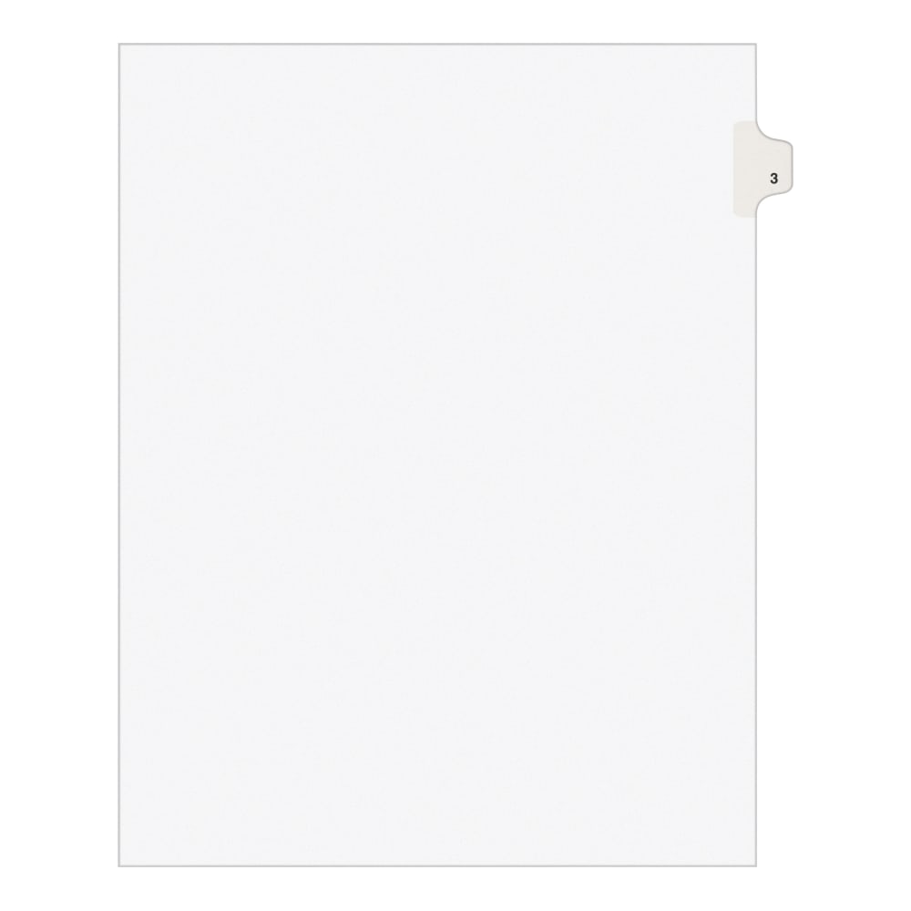 Avery® Individual Legal Exhibit Dividers, Avery® Style, #3,