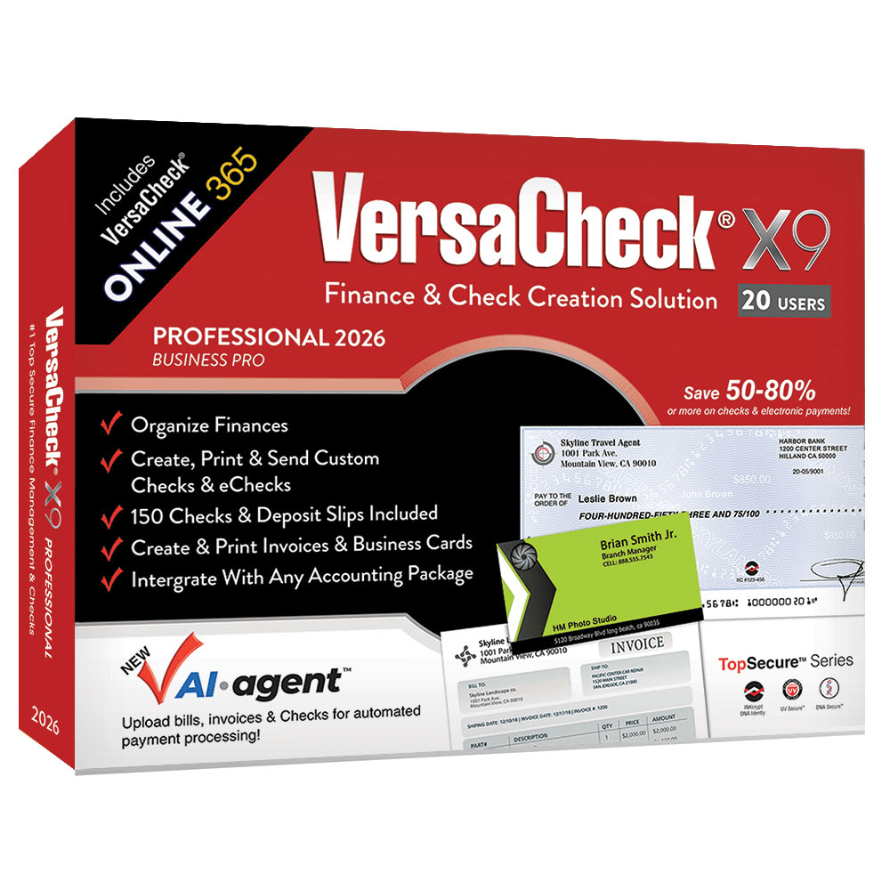 VersaCheck X9 Professional 2026 + VersaCheck ONLINE Pro