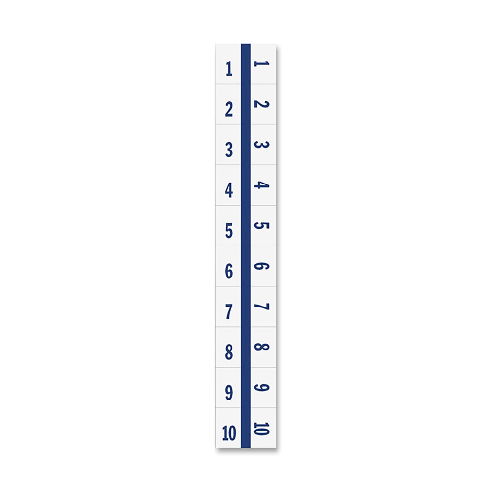 Tabbies Legal Index Divider Tabs, 1-10, Blue Edge,