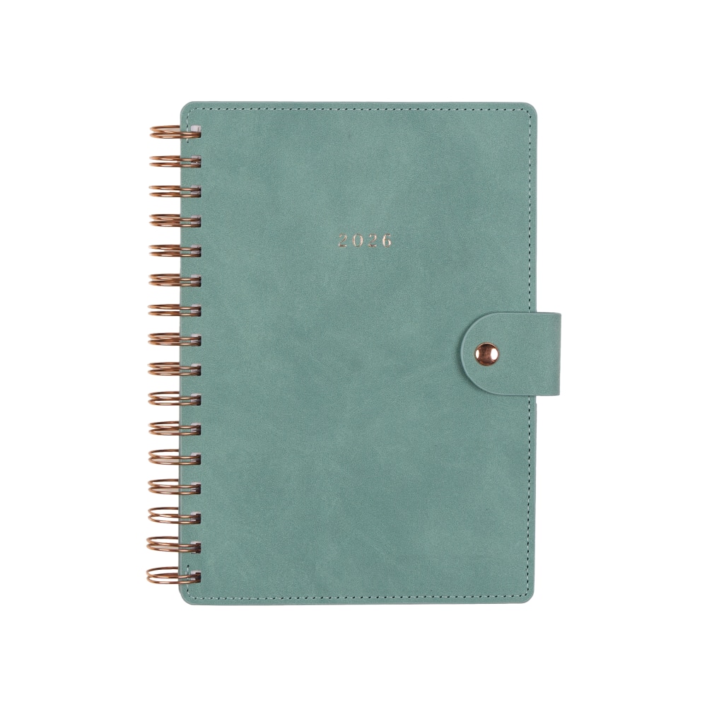 2026 Citrine Monthly/Weekly Small Customizable Twin Loop Planner,