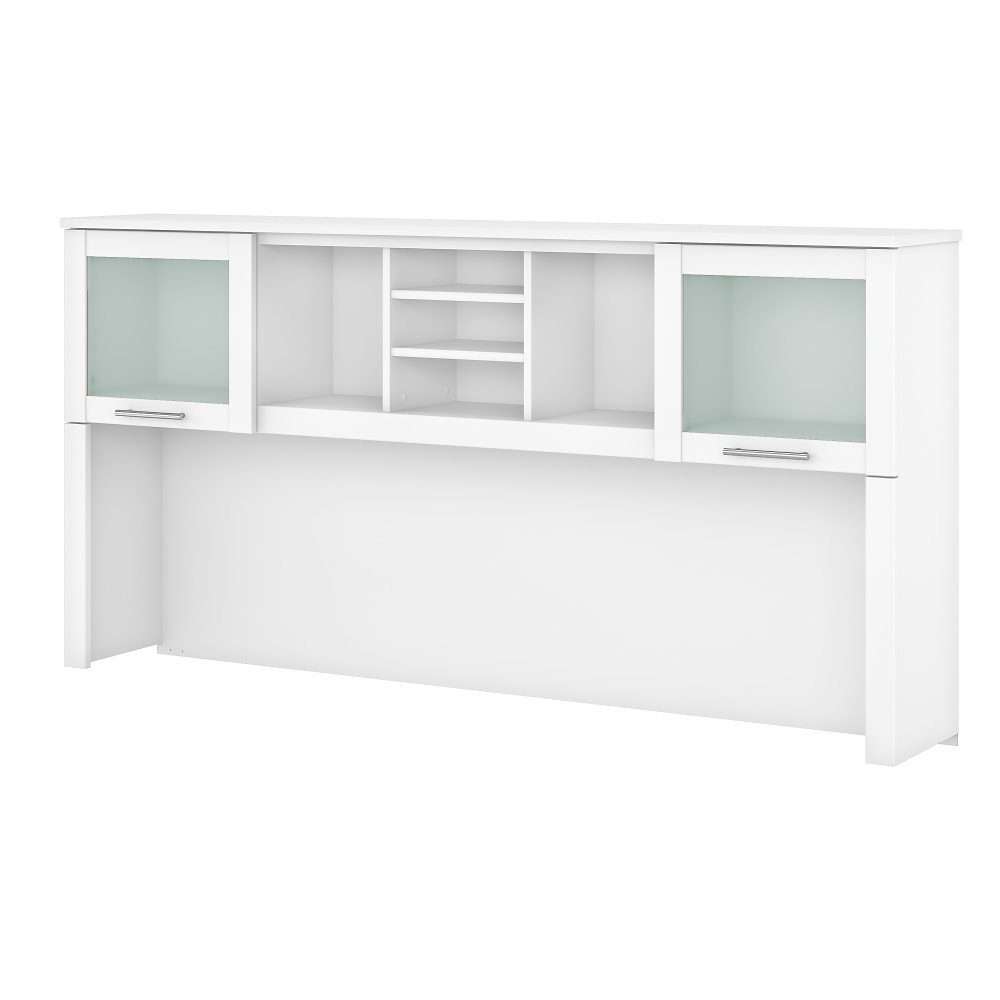 Bush Furniture Hutch For L-Shaped Desk, 72"W, White,