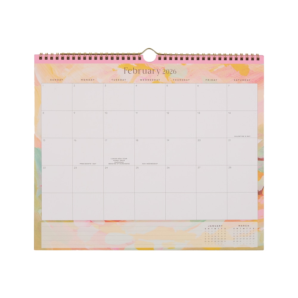 2026 Happy Planner Monthly Wall Calendar, 14” x