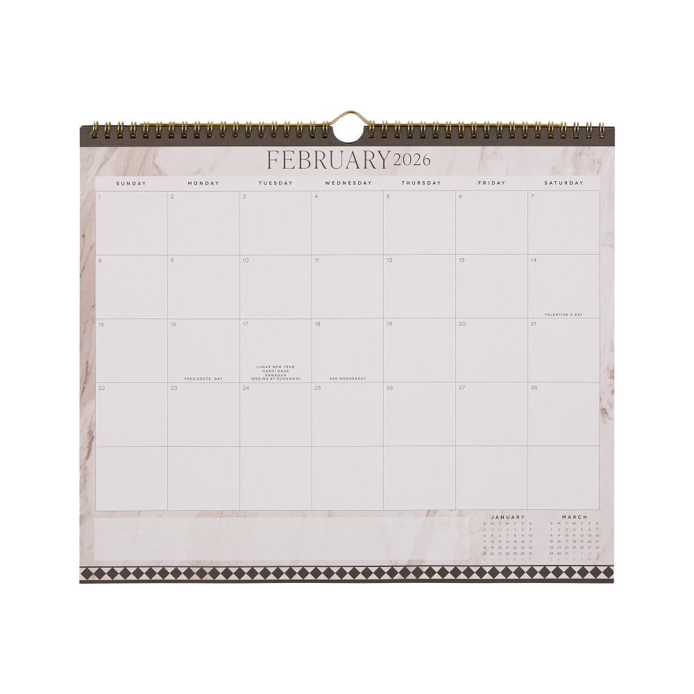 2026 Happy Planner Monthly Wall Calendar, 14” x