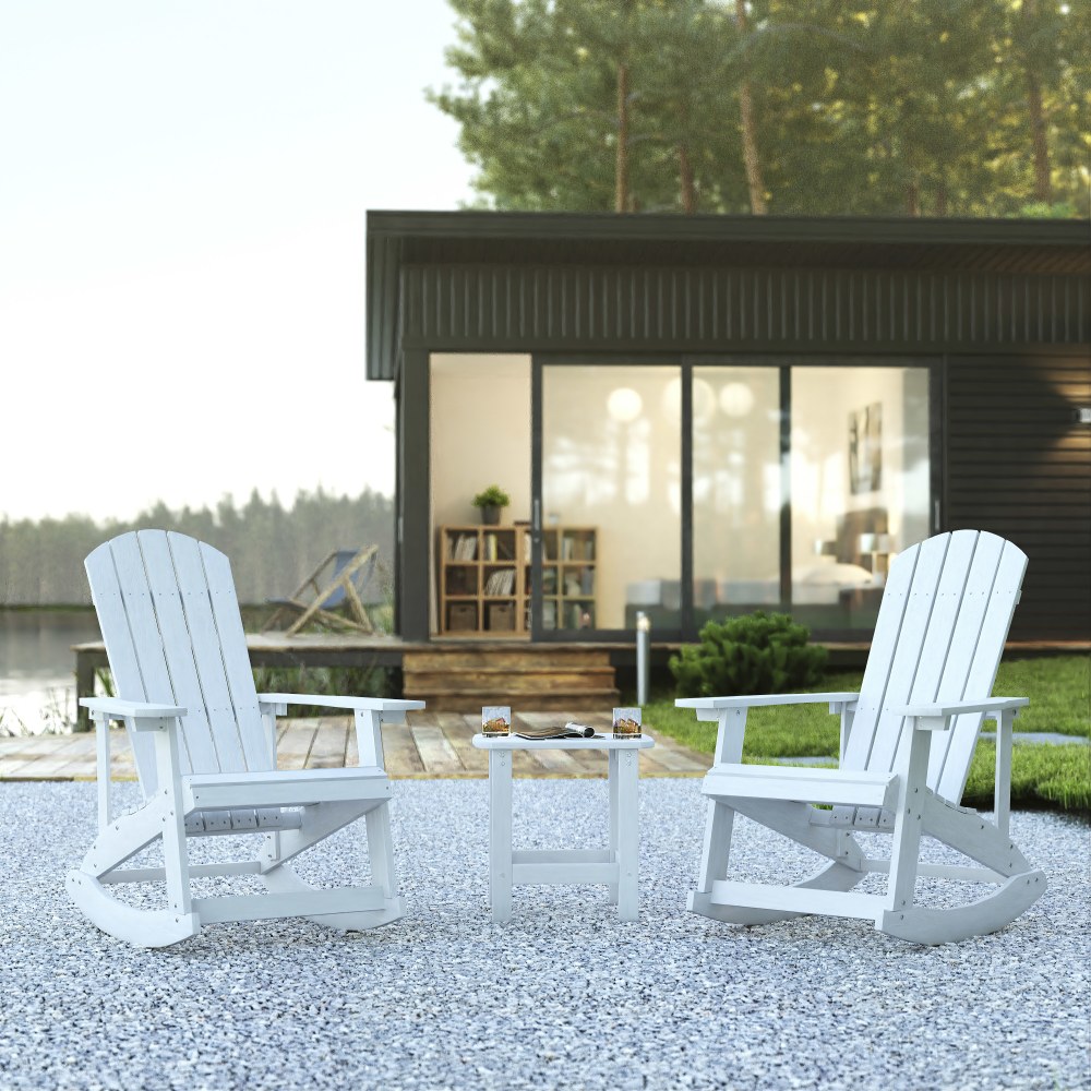 Flash Furniture Savannah All-Weather Poly Resin Wood Adirondack