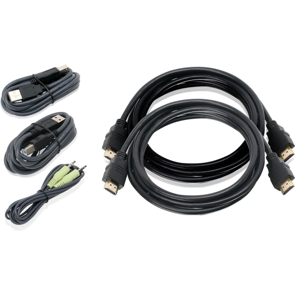 IOGEAR 6ft Dual View HDMI, USB KVM Cable