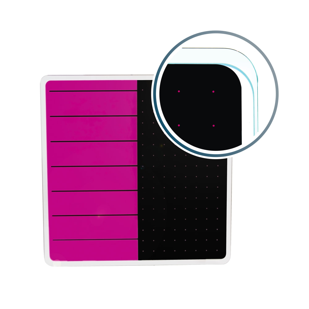 Floortex® Viztex® Glacier Plan & Grid Glass Dry
