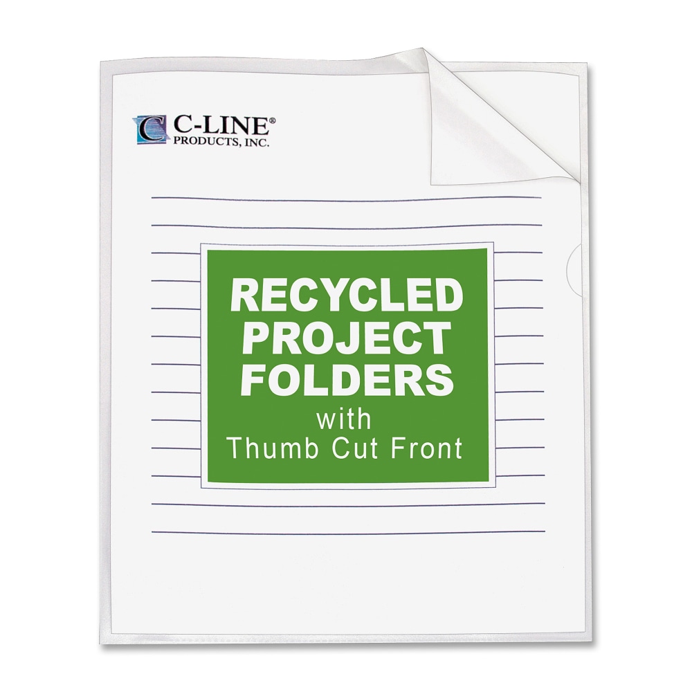 C-Line® Project Folders, Letter Size (8 1/2" x