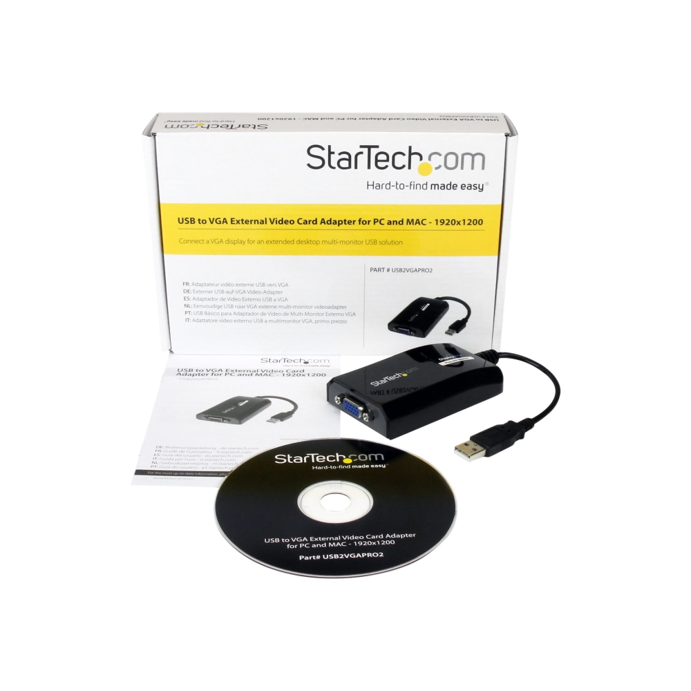 StarTech.com USB to VGA Adapter - 1920x1200 -