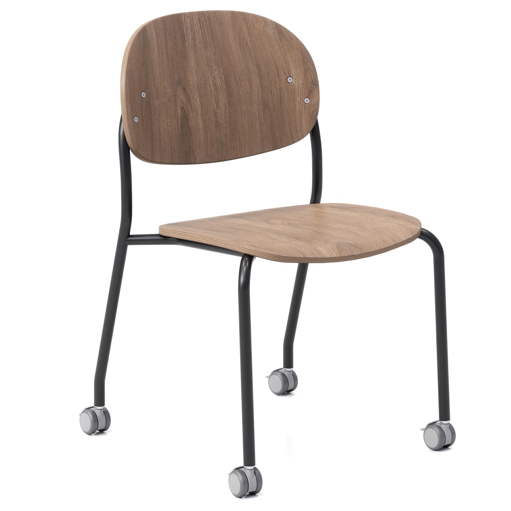 KFI Studios Tioga Laminate Guest Chair With Casters,