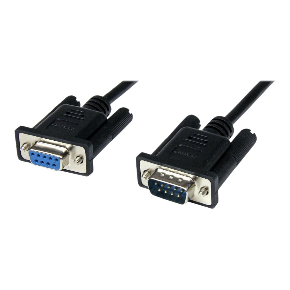 StarTech.com 2m Black DB9 RS232 Serial Null Modem
