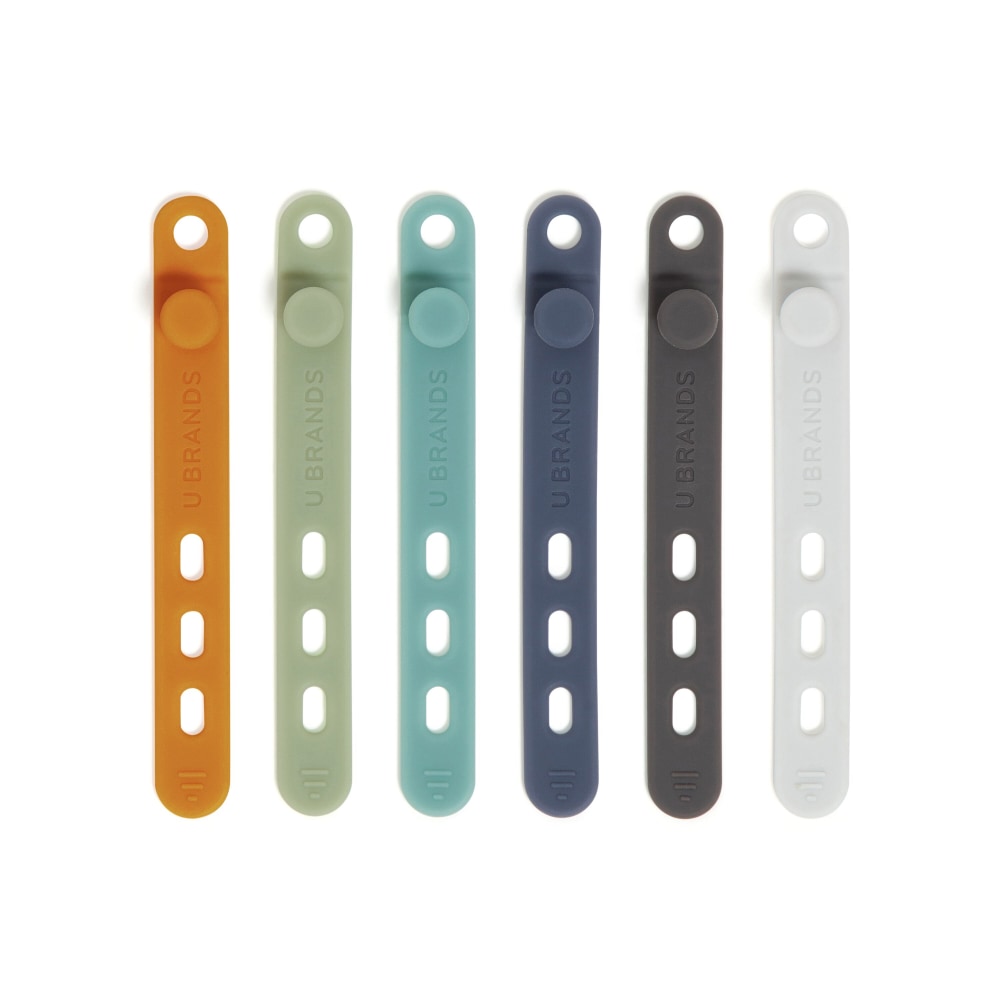 U Brands® Silicone Cord Organizer Bands, Assorted, Set