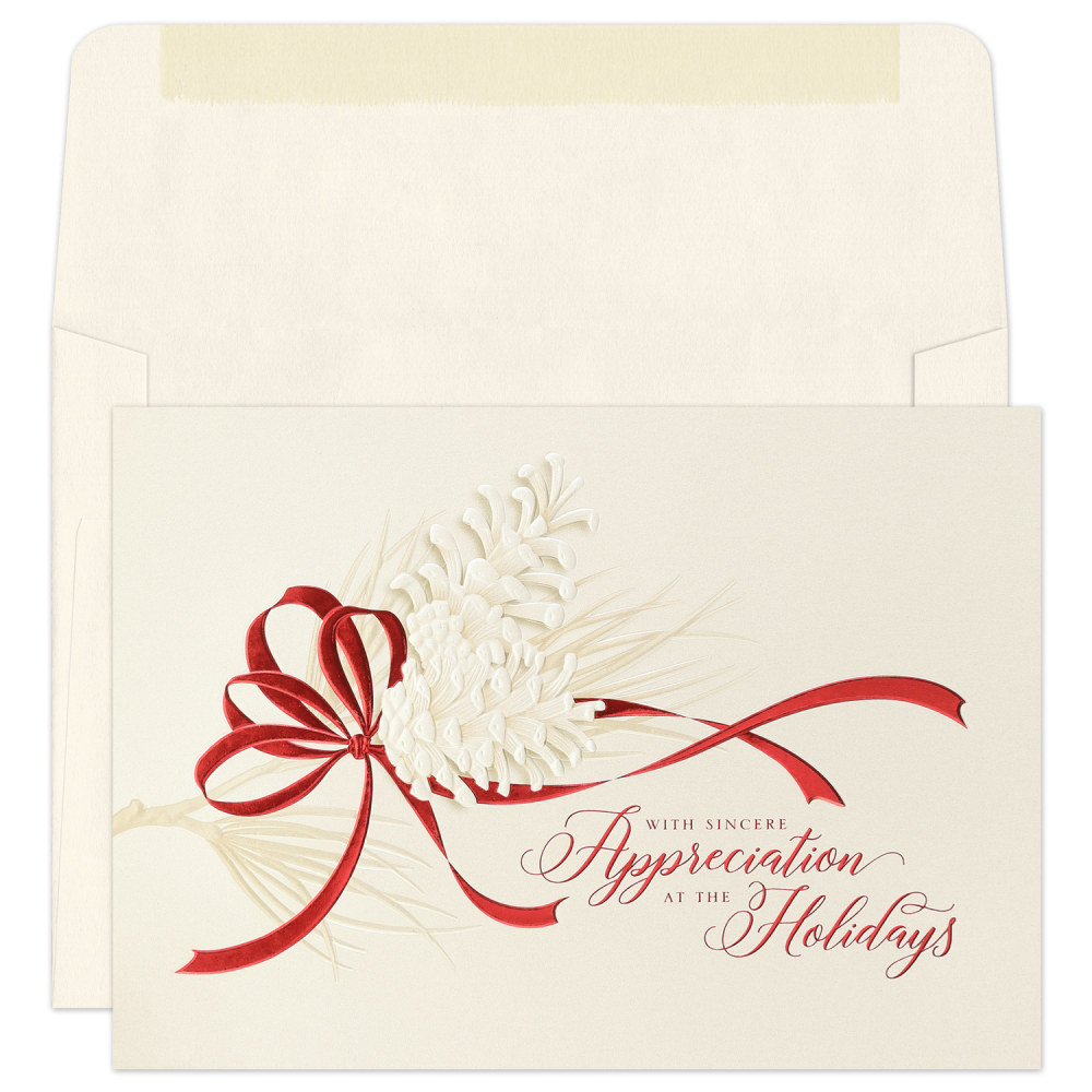 Custom Embellished Holiday Cards And Envelopes, 7-7/8" x
