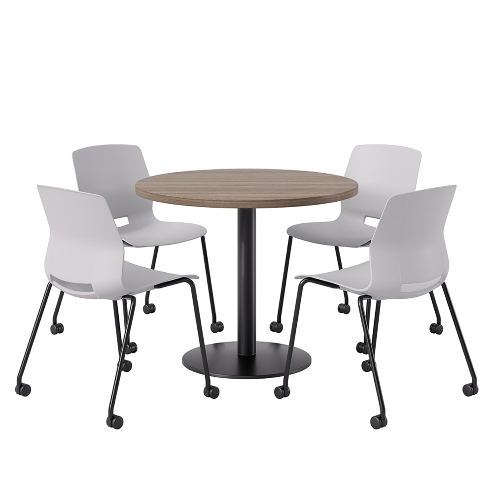 KFI Studios Proof Cafe Round Pedestal Table, Includes