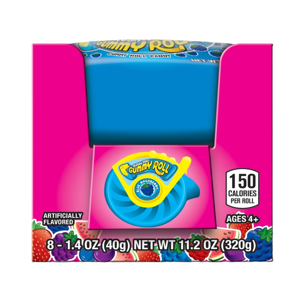 Bazooka Push Pop Gummy Rolls, 1.4 Oz, Box