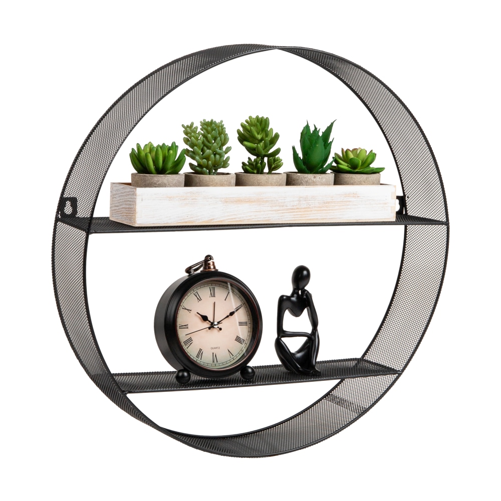 Mind Reader Circular Floating Shelf, 18”H x 4”W