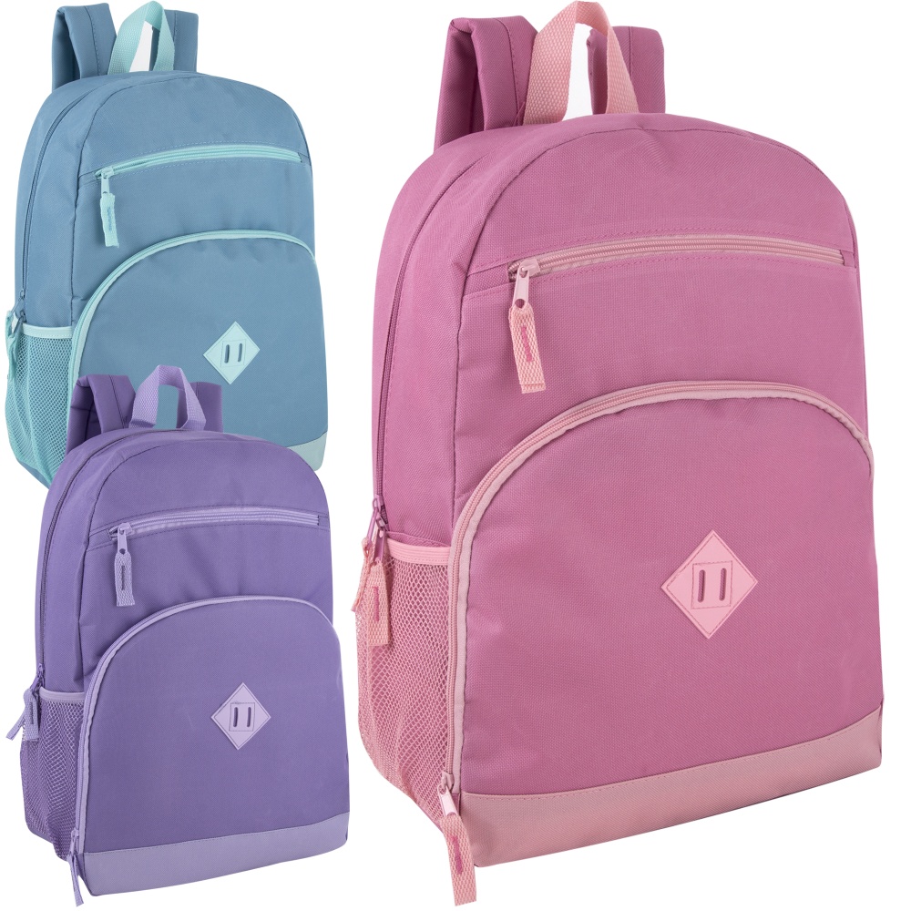 Trailmaker 2-Tone Backpacks, Assorted Colors, Girl, Case Of