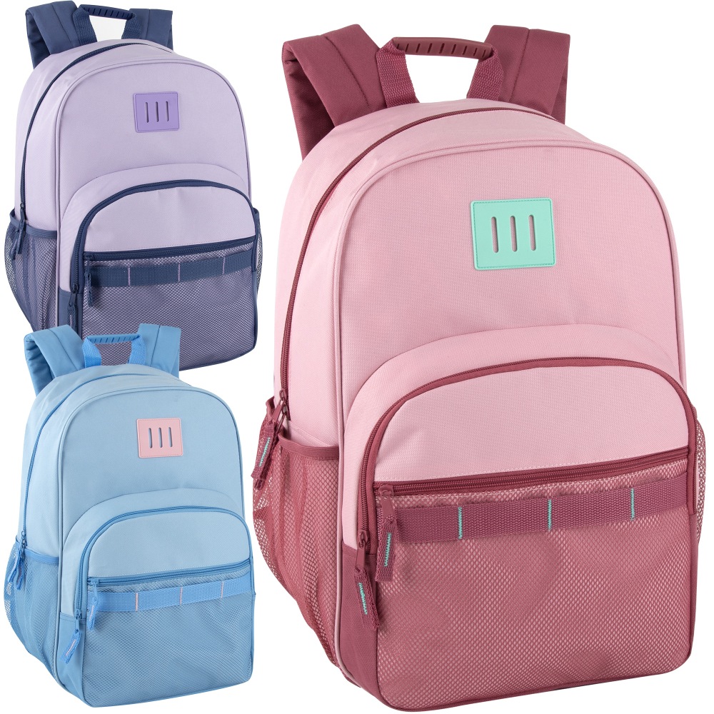 Trailmaker Multi-Pocket Backpacks, Assorted Colors, Case Of 24