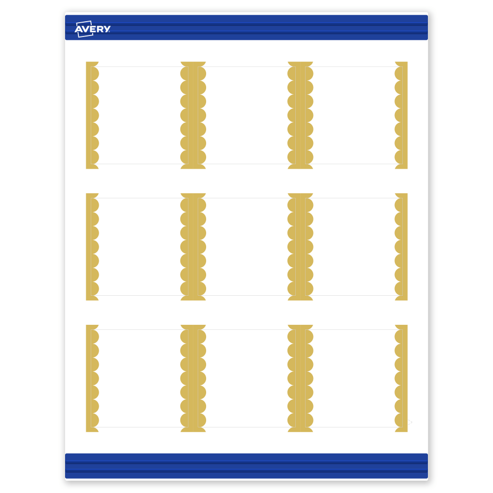 Avery® Printable Cards With Sure Feed® Technology, 2-1/2"